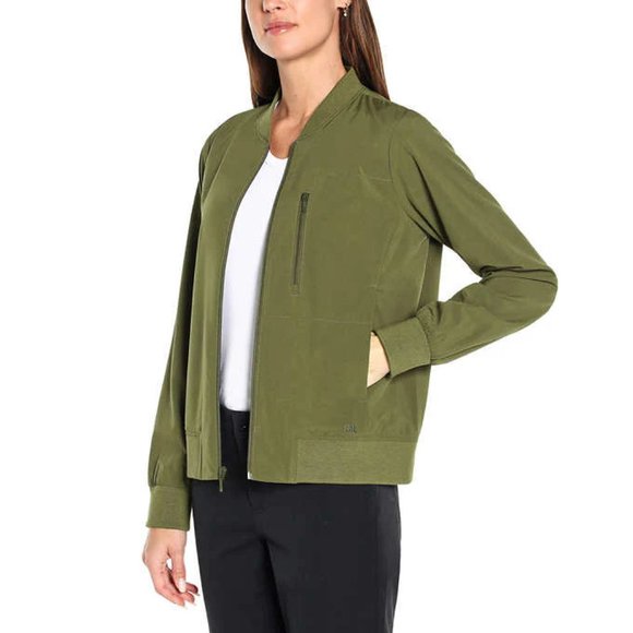 NWT Banana Republic Women's Lightweight Bomber Jacket Green Size 2XL $120 9D070 - Picture 2 of 2